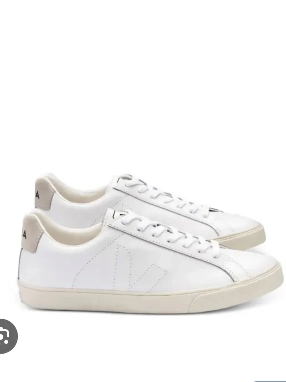 Veja White Esplar Low-Top leather Sneakers - Picture 2 of 6